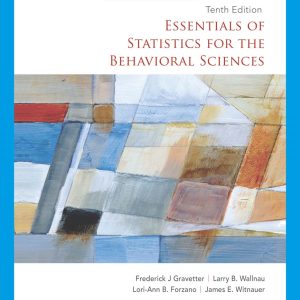 Essentials Of Statistics For The Behavioral Sciences 10th Edition