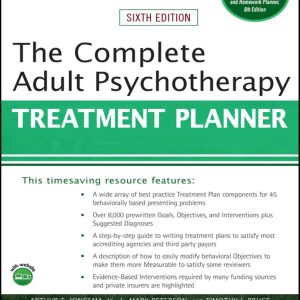 The Complete Adult Psychotherapy Treatment Planner 6e 6th Edition