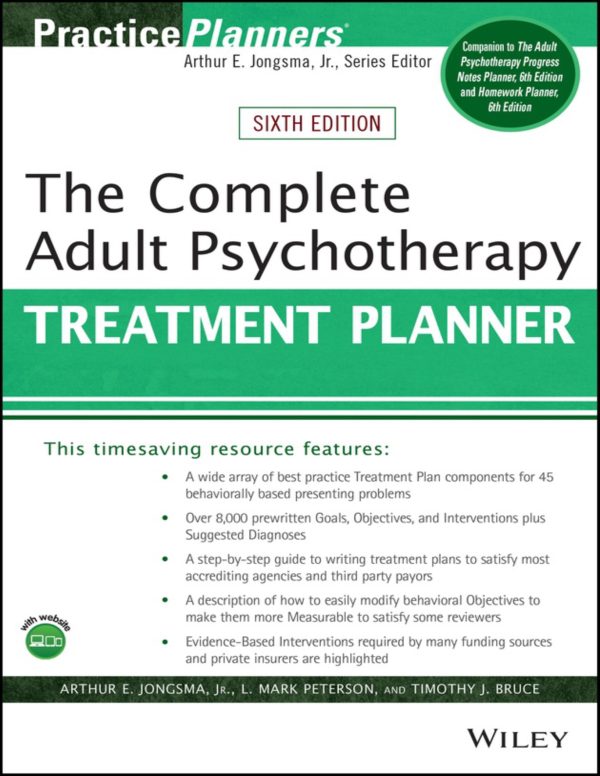 The Complete Adult Psychotherapy Treatment Planner 6e 6th Edition