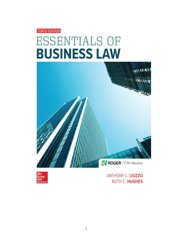 Essentials of Business Law 10th Edition
