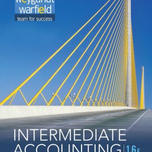 Intermediate Accounting 16th Edition