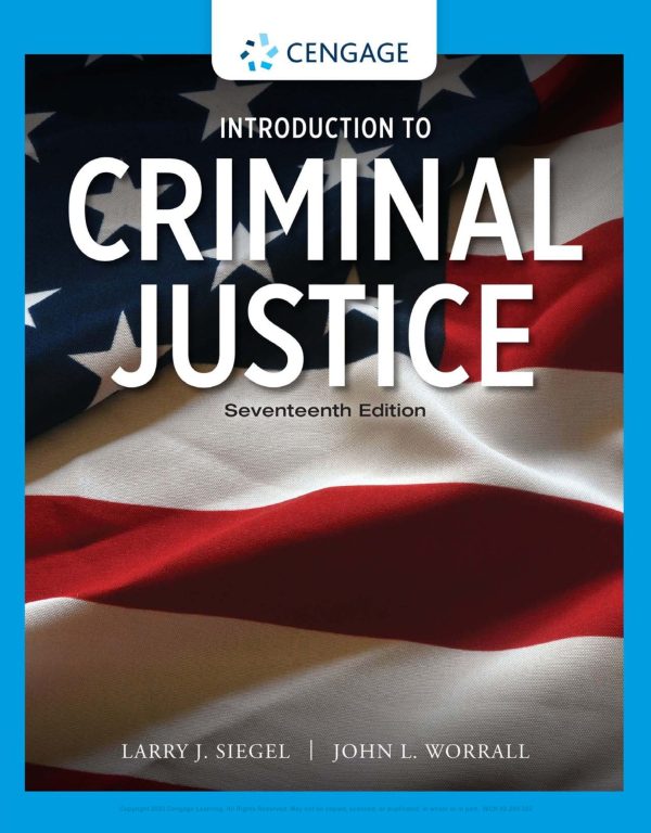 Introduction to Criminal Justice 17th Edition